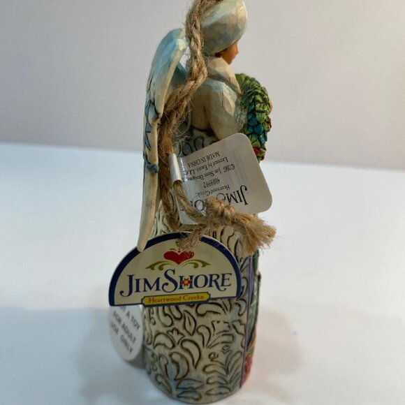 Jim Shore Heartwood Creek "Night Divine" Winter Angel Nativity Folk Art 2009 - Picture 2 of 5